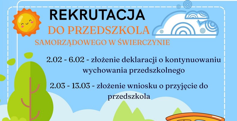 REKRUTACJA DO PRZEDSZKOLA 