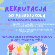 Rekrutacja do Przedszkola 2025/2026