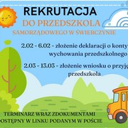 REKRUTACJA DO PRZEDSZKOLA 